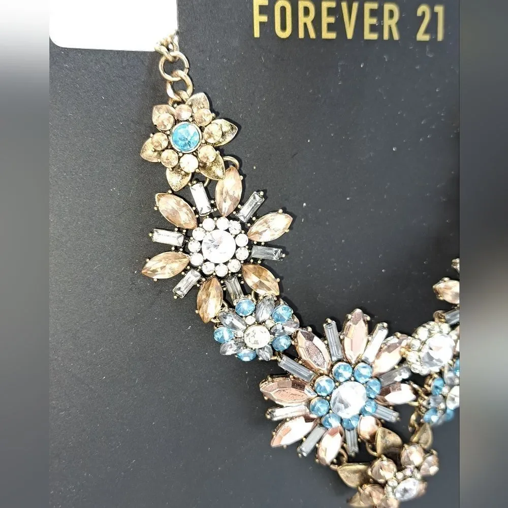 NWT Forever 21 Jeweled Necklace - Picture 2 of 8